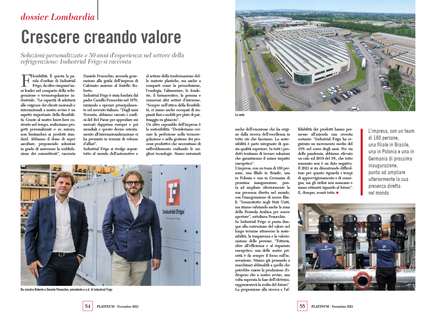 Crescere creando valore: Industrial Frigo su Platinum